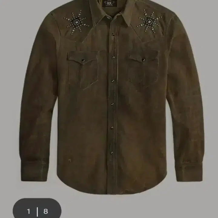 [BUNJANG] RRL Studded Denim Western Shirt / RRL 더블알엘 스터드 데님 웨스턴 셔츠 S