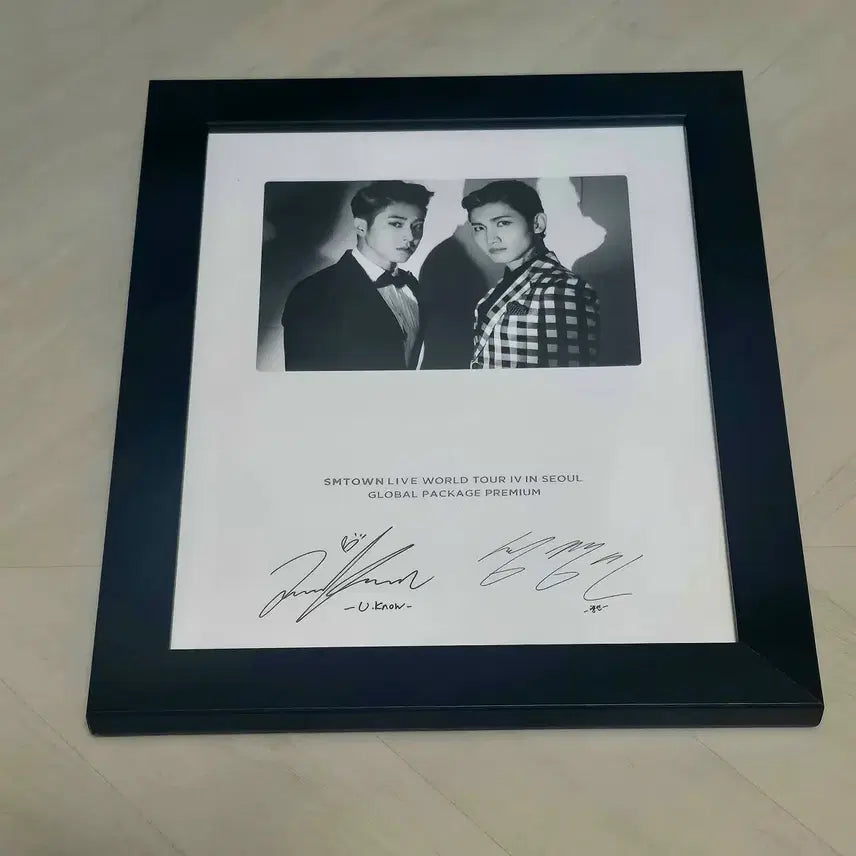 [BUNJANG] TVXQ! Yunho Changmin Signed Frame / 동방신기 글패 사인액자 유노윤호 최강창민