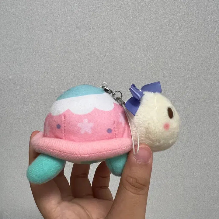 [BUNJANG] Sanrio Wish me mell Turtle Plush Keychain Vintage Classic / 산리오 위시미멜 친구 거북이 인형 키링 빈티지 고전