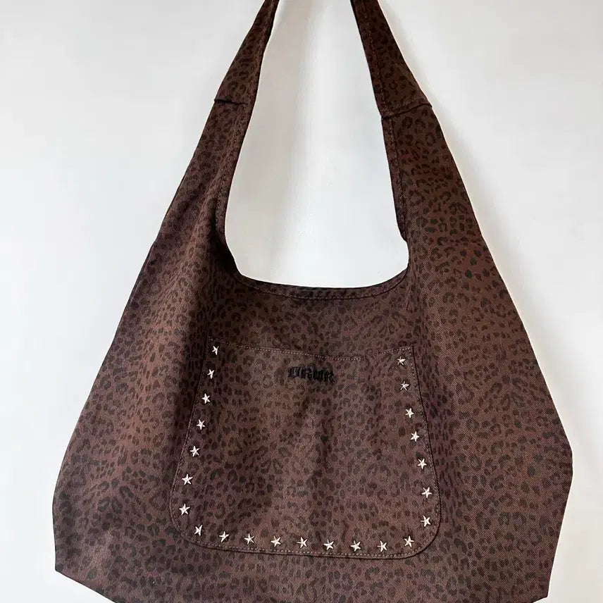 [BUNJANG] AESPA Dirty Work Leopard Hobo Bag - Brown / AESPA 에스파 더티워크 호피 호보백 브라운 가방