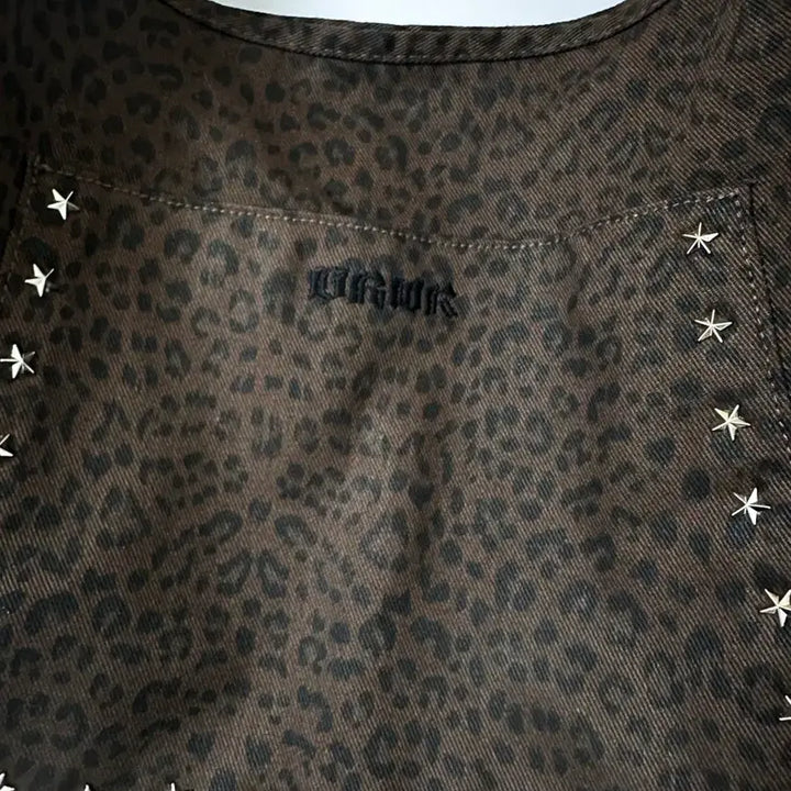 [BUNJANG] AESPA Dirty Work Leopard Hobo Bag - Brown / AESPA 에스파 더티워크 호피 호보백 브라운 가방