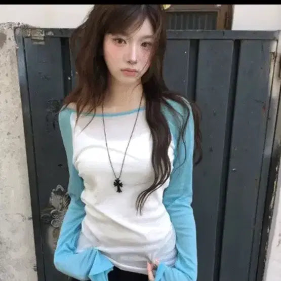 [BUNJANG] Modi Mood Raglan Summer Sleeve T-Shirt Mint / 모디무드 나그랑 썸머 슬리브티 민트
