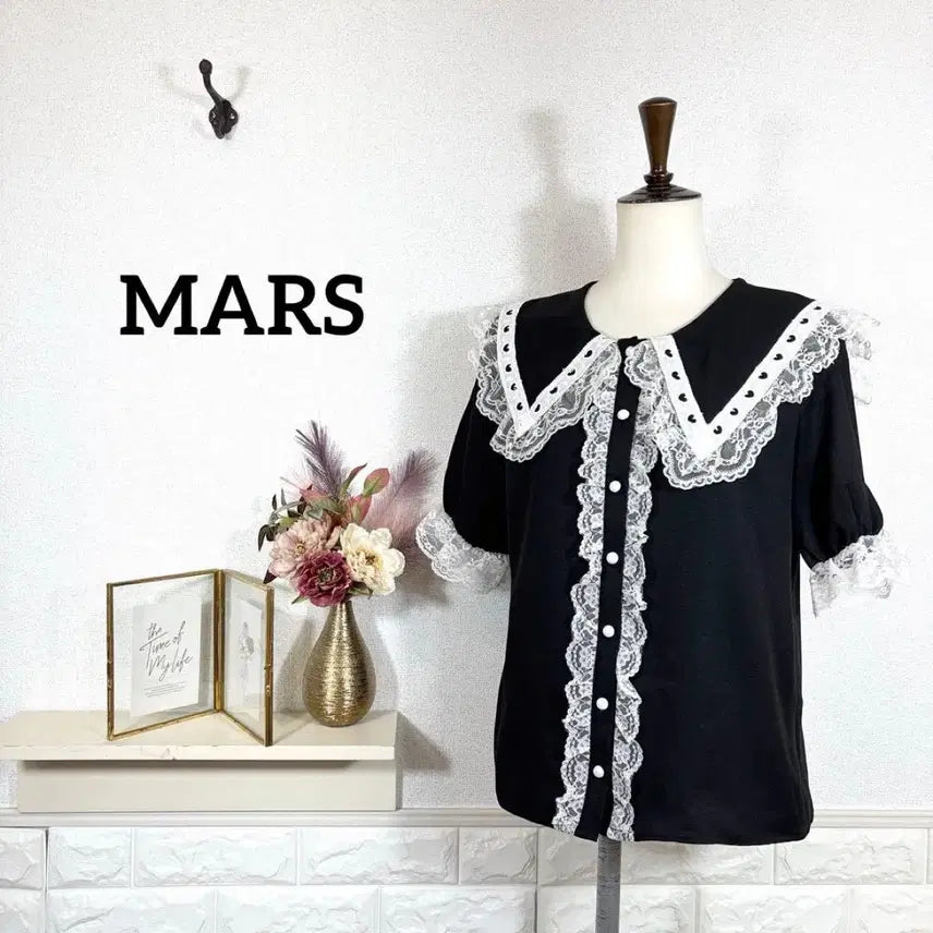 [BUNJANG] MARS Short Sleeve Blouse / 마즈 반팔 블라우스 지뢰계 MARS
