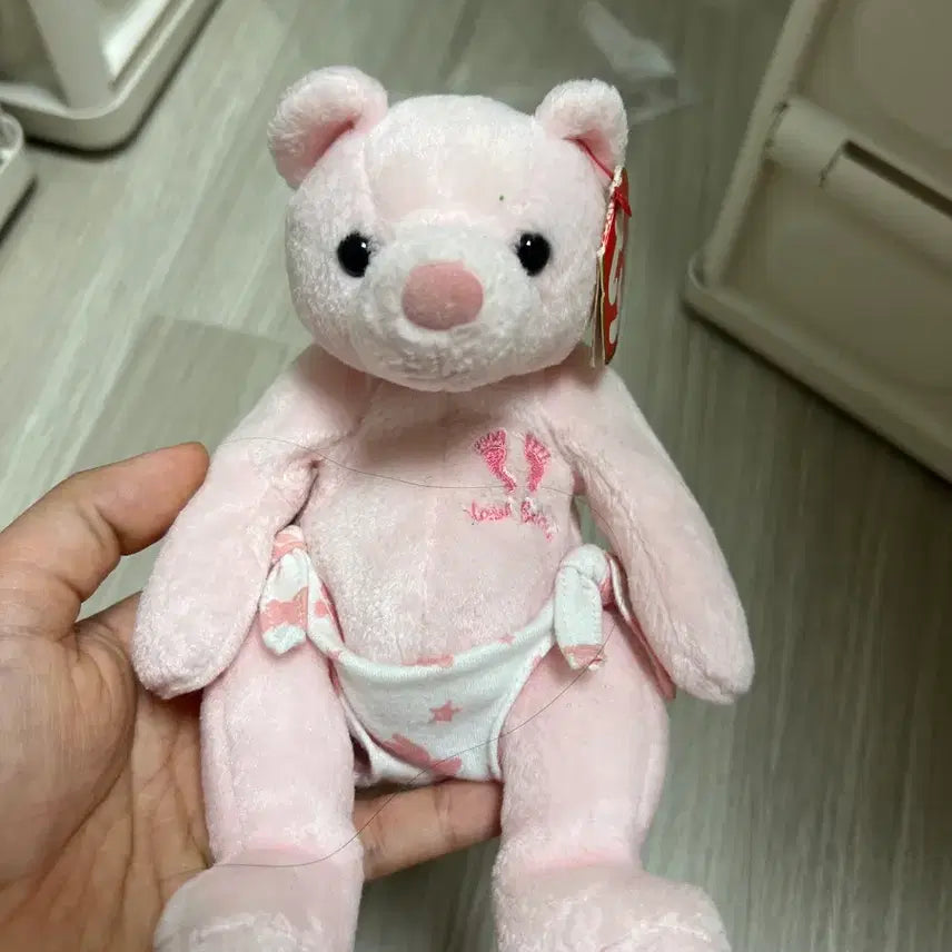 [BUNJANG] Japan Pink Bear TY Bear Doll / 일본 핑크 곰 티와이 곰인형