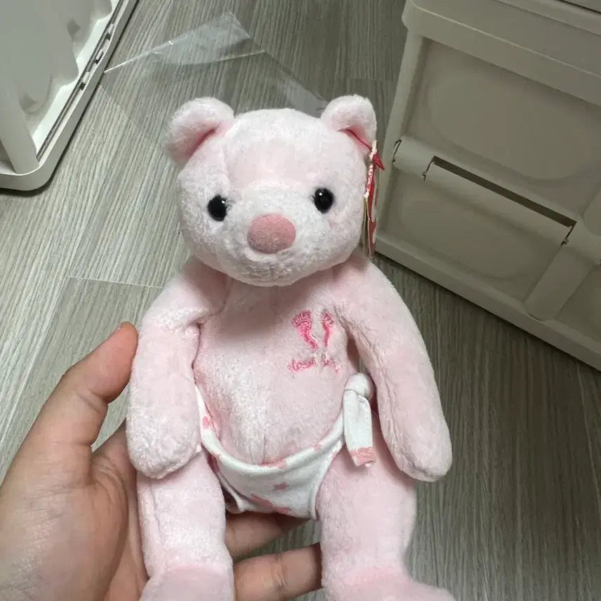 [BUNJANG] Japan Pink Bear TY Bear Doll / 일본 핑크 곰 티와이 곰인형
