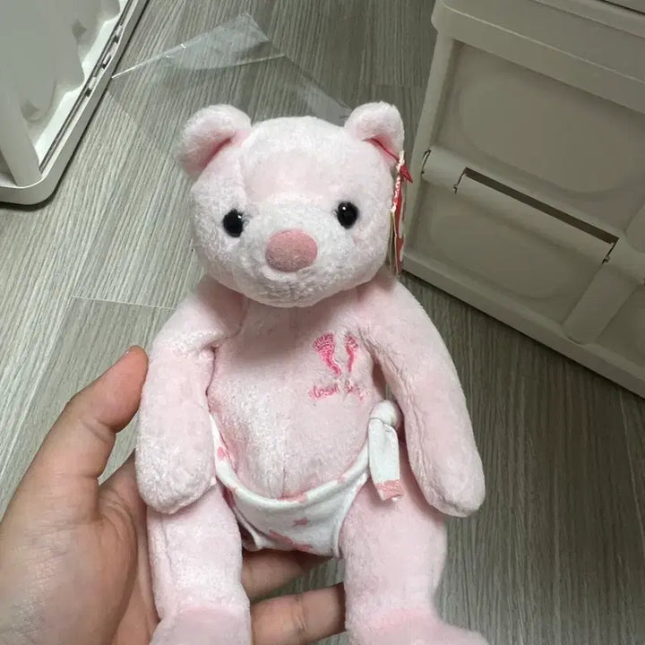 [BUNJANG] Japan Pink Bear TY Bear Doll / 일본 핑크 곰 티와이 곰인형