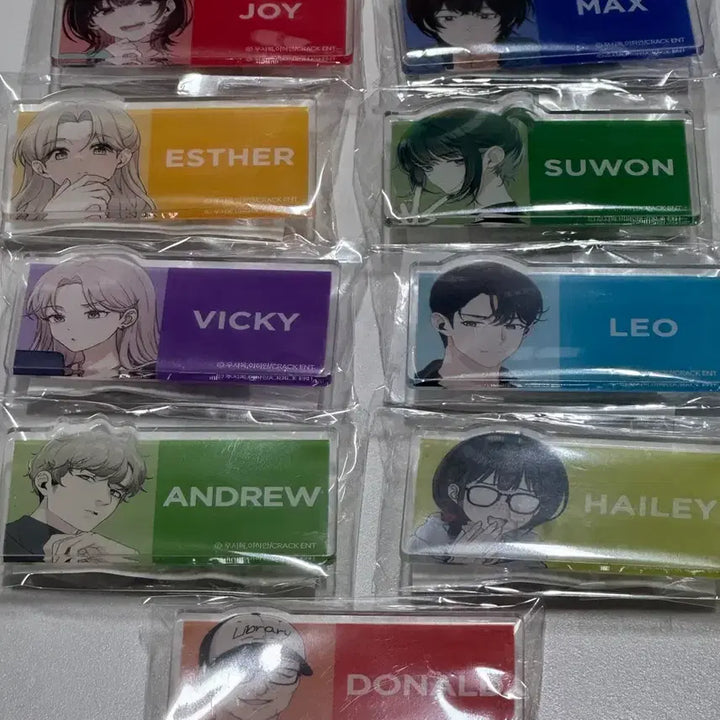 [BUNJANG] Ijiktlog Acrylic Name Tag F Prize Full Character Set / 이직로그 아크릴 명찰 쿠지 뽑기 f상 전체등장인물