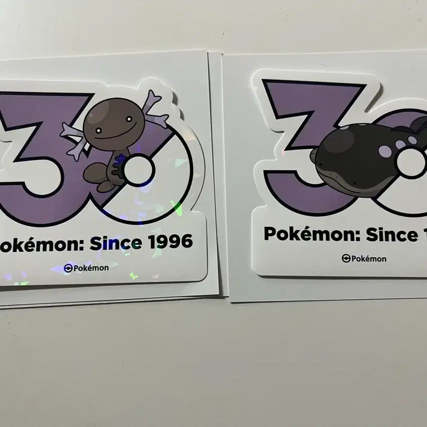 [BUNJANG] Pokemon 30th Anniversary Paldean Wooper &amp; Toedscool Hologram Sticker / 포켓몬 30주년 스티커 팔데아 우파+토오