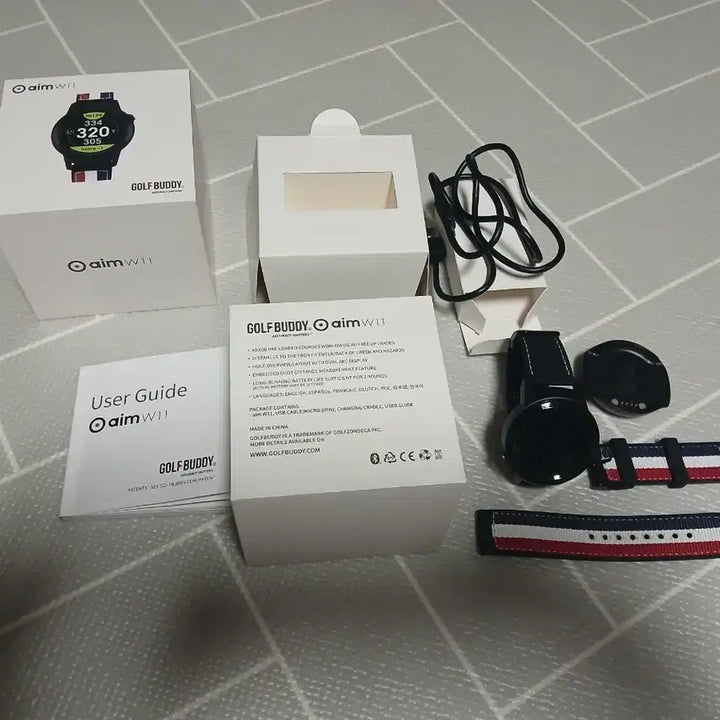 [BUNJANG] GolfBuddy Aim W11 Smart Golf Rangefinder Watch / 골프버디 Aim W11( 시계형 거리측정기 )
