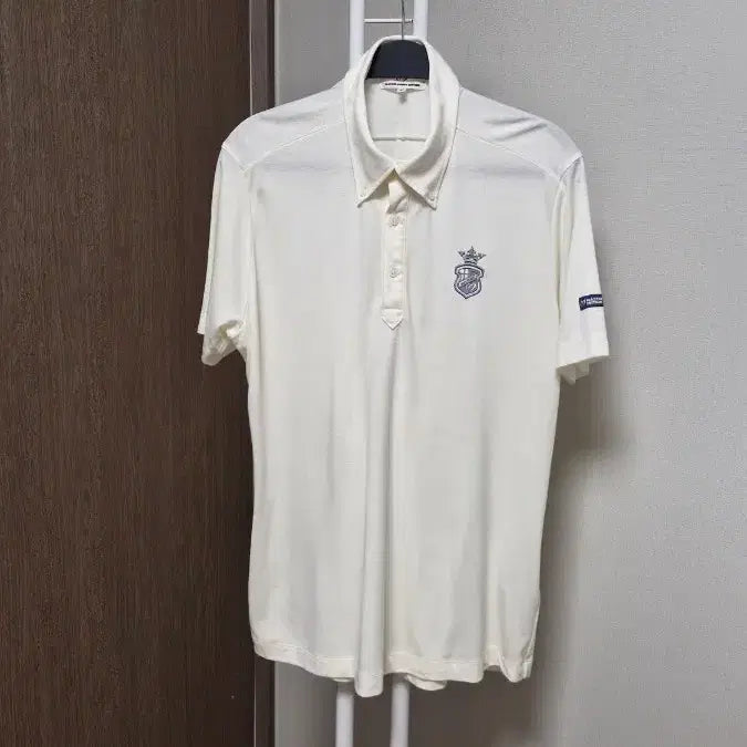 [BUNJANG] Master Bunny Edition Japan Golf Wear Ivory Logo Polo Shirt Size 105 / [최상]마스터바니에디션 Japan(6/남105)