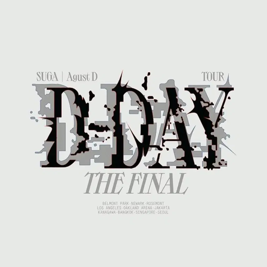 [SOLD OUT] D-DAY 오버핏 화이트 반팔 티셔츠 XL