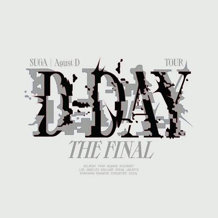 [SOLD OUT] D-DAY 오버핏 화이트 반팔 티셔츠 XL