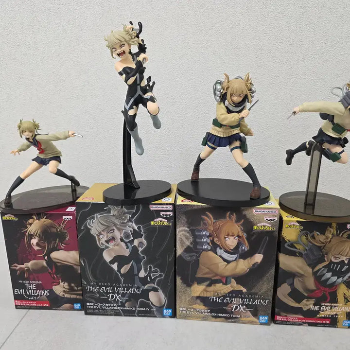 [BUNJANG] My Hero Academia Himiko Toga Figure Set (4 Types) / 나의 히어로 아카데미아 토가 히미코 피규어 4종 일괄