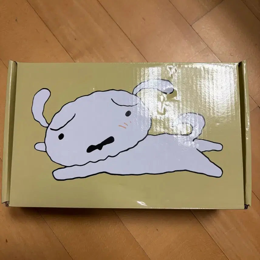 [BUNJANG] Dancomma Jjanggu &amp; Shin-chan White Dog Bowl Set / 댄꼼마 짱구 흰둥이 밥그릇