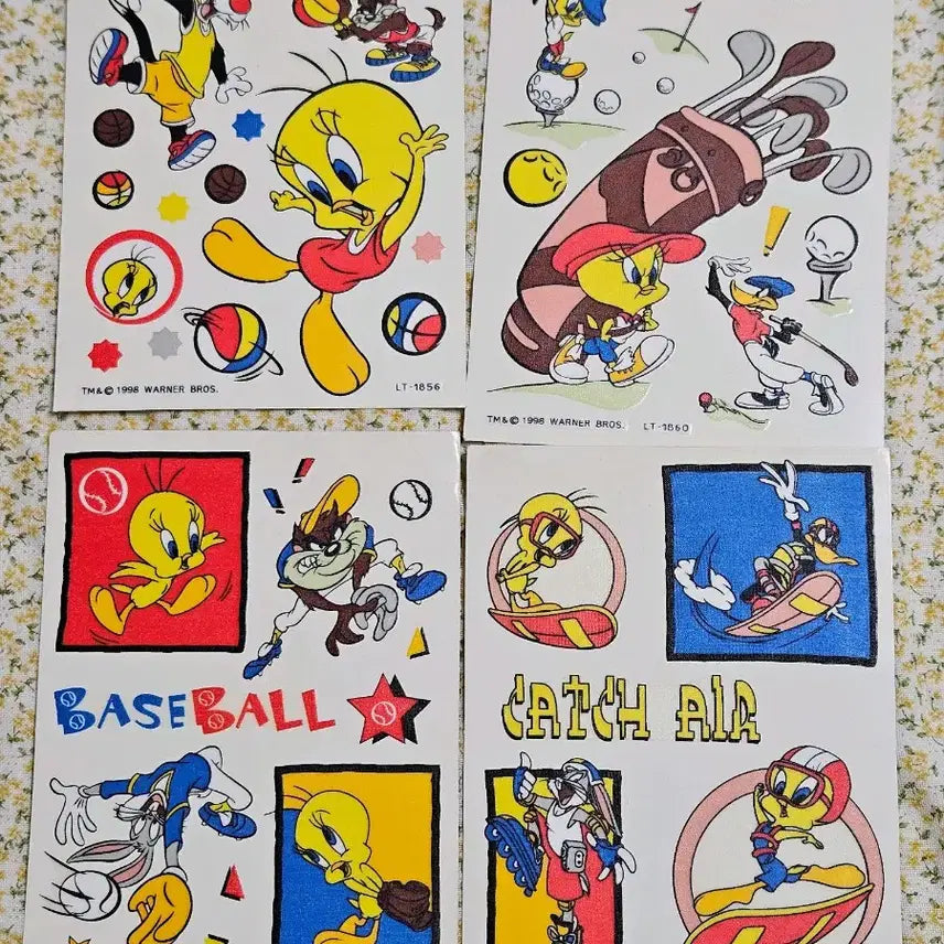 [BUNJANG] Tweety Sticker Flakes Bundle / 고전문구일괄) 트위티 스티커 띠부씰