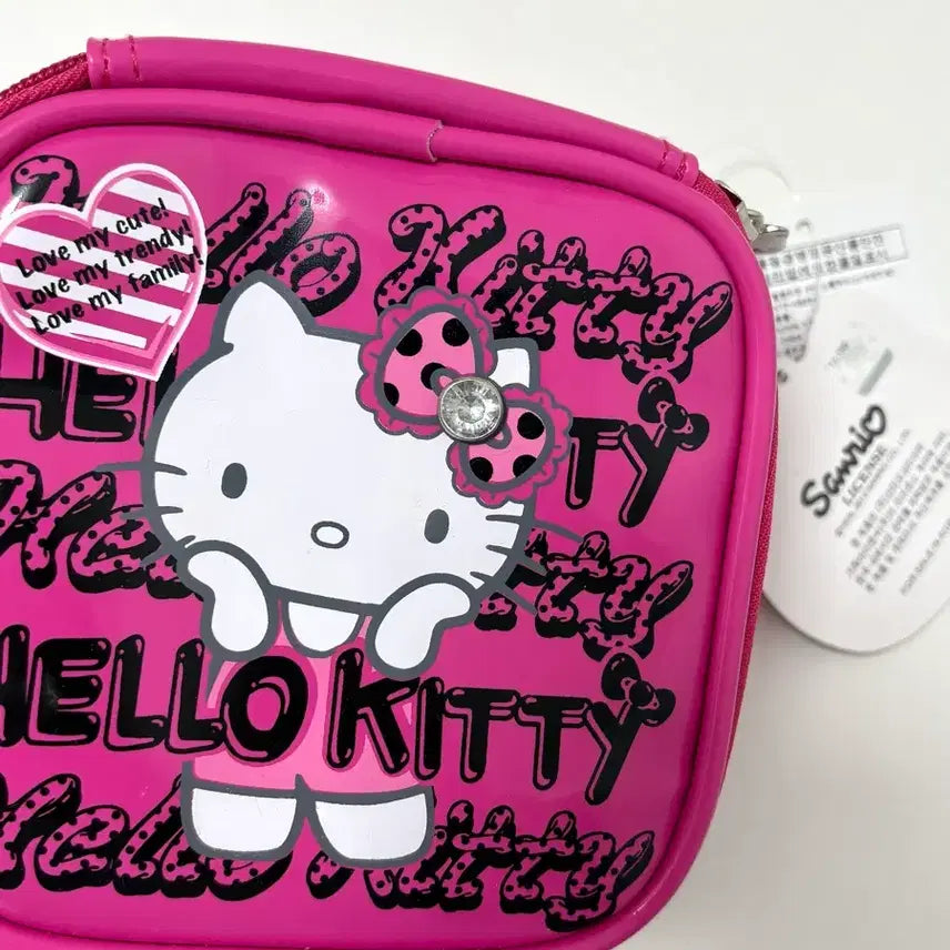 [BUNJANG] Sanrio Genuine Classic Hello Kitty Pink Gyaru Pouch / 산리오 정품 고전 헬로키티 키티 핑크 갸루 파우치