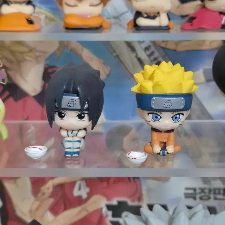 [BUNJANG] Naruto &amp; Sasuke Machi-Boke Gacha Figure Bundle Set / 일괄) 1탄 나루토 + 사스케 마치보케 가챠 피규어