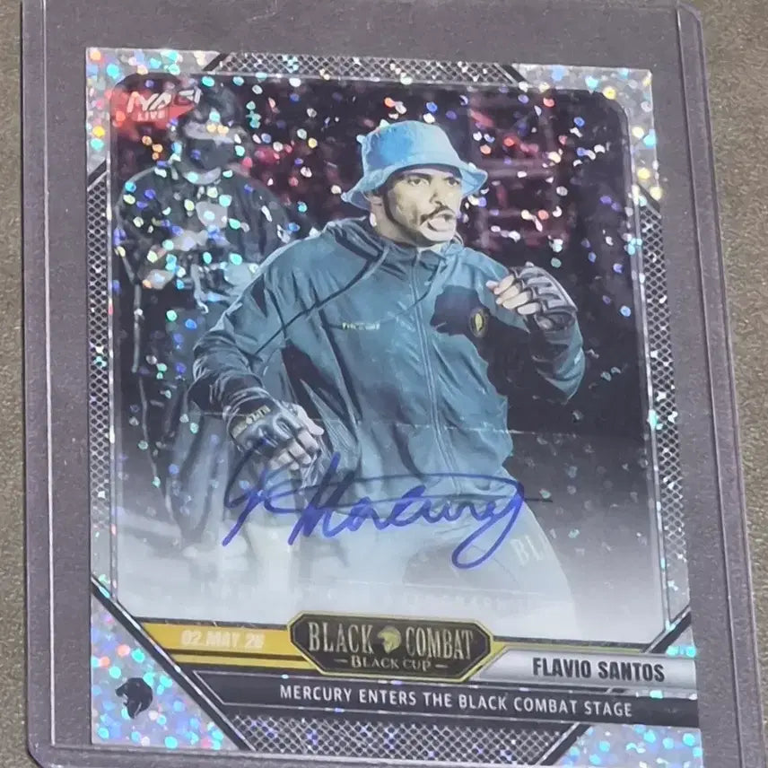 [BUNJANG] Flavio Santos Signed Mercury Card - Black Combat Stage / 머큐리 싸인카드