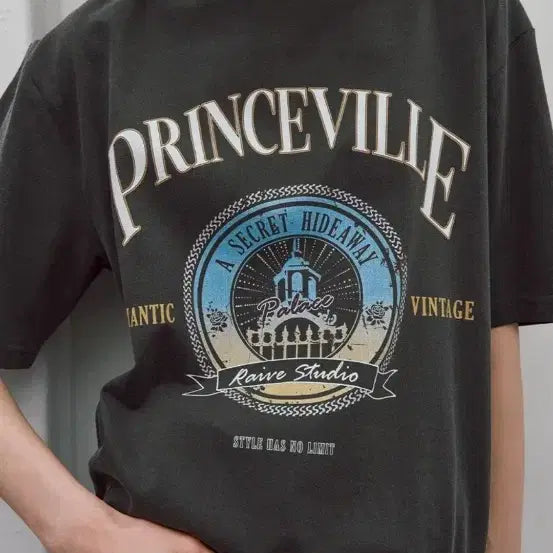 [BUNJANG] RAIVE PRINCEVILLE Print T-Shirt / 레이브 PRINCEVILLE Print T-Shirt
