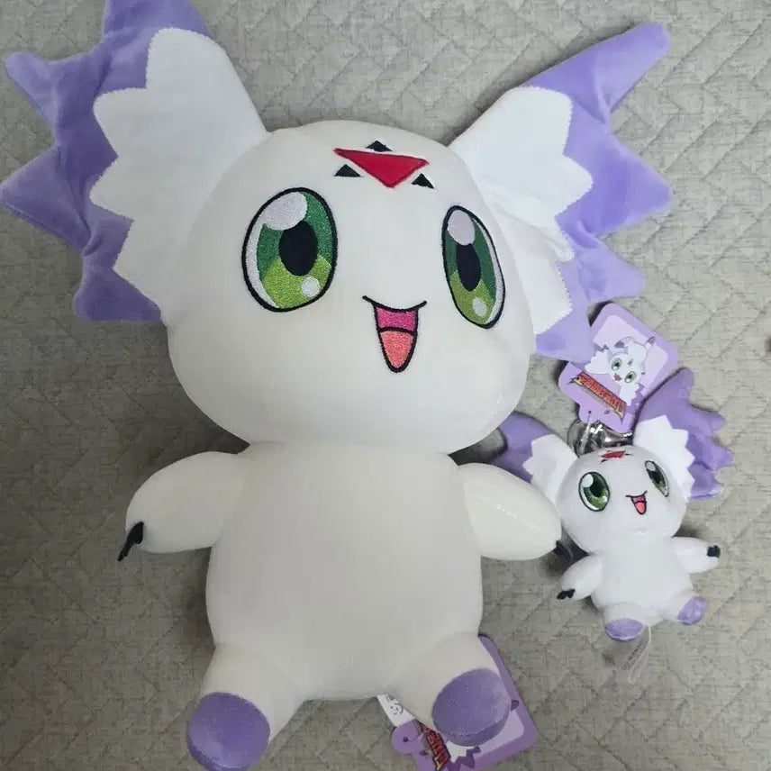 [BUNJANG] Digimon Tokomon Medium Plush Keychain Set / 디지몬 동글몬 중형 인형 키링 세트