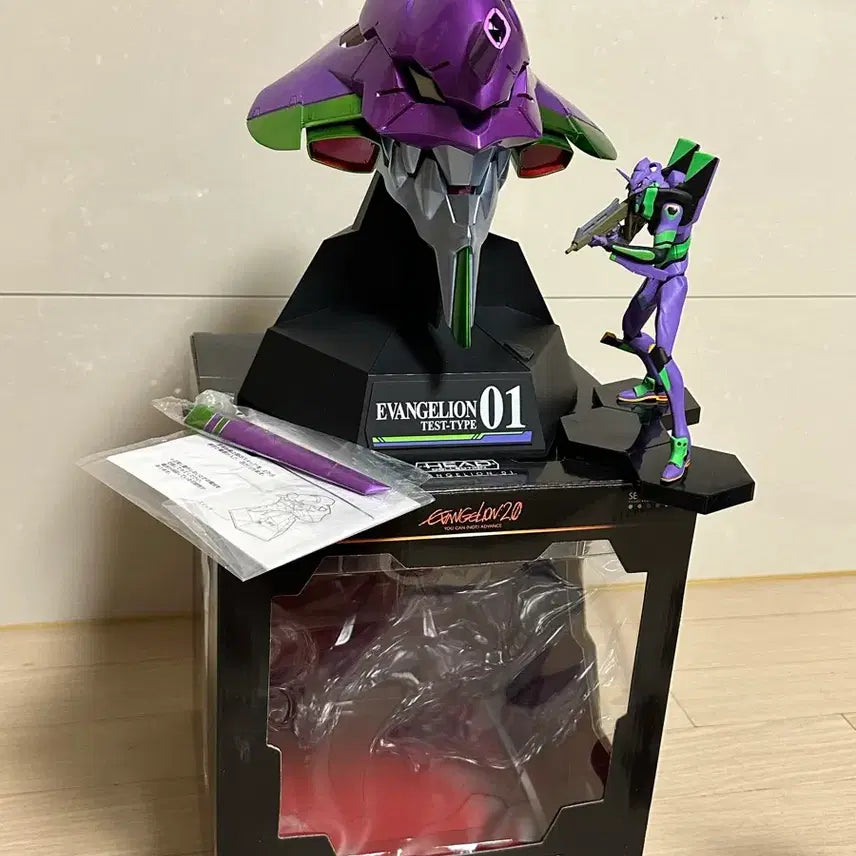 [BUNJANG] Evangelion Unit-01 Head &amp; Kaworu Figure Set / 에반게리온 초호기 헤드&amp;카오루 피규어&amp; 7종