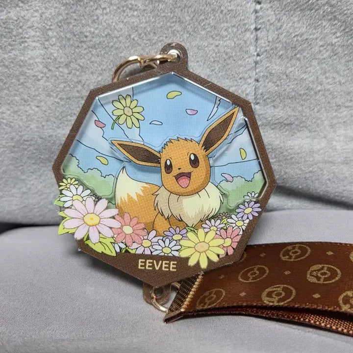 [BUNJANG] Pokemon Eevee Diorama 3D Keyring / 포켓몬 디오라마 이브이 입체키링