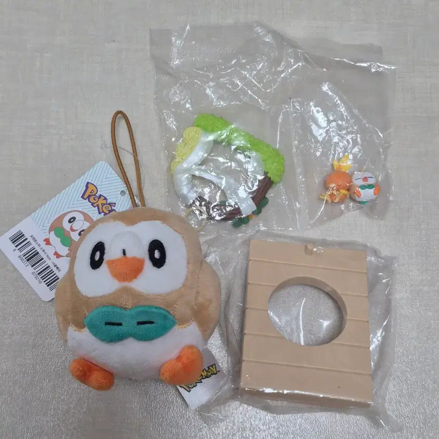 [BUNJANG] Pokemon Re-Ment Diorama Figure Rowlet Set / 포켓몬스터 리멘트 디오라마 피규어 나몰빼미 인형 세트