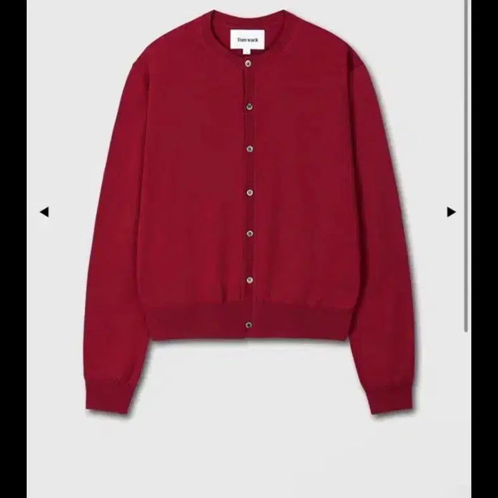 [BUNJANG] Tonywack Super Fine Wool Crewneck Cardigan Red / 토니웩 슈퍼 파인 울 크루넥 가디건 레드