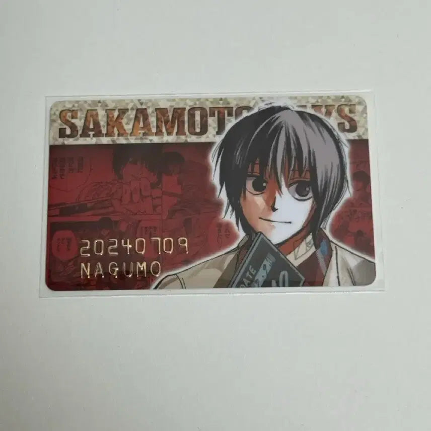 [BUNJANG] Sakamo Days Nagumo Birthday Card &amp; Holder Bundle / 사카모토데이즈 사카데이 점프샵 나구모 버스데이 카드 및 홀더 일괄