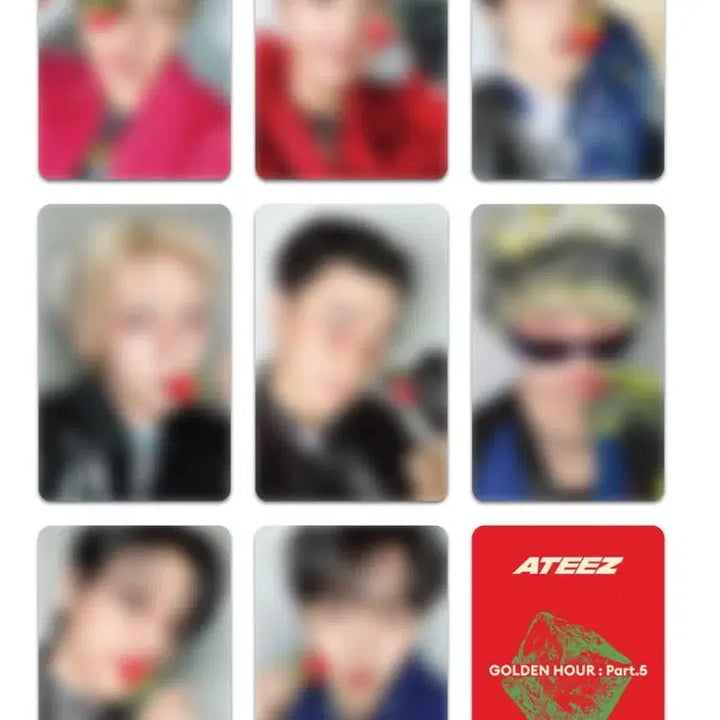 [BUNJANG] ATEEZ Hongjoong Seonghwa Yunho Yeosang San Choi San Mingi Wooyoung Jongho Strawberry Photocard / 에이티즈 홍중 성화 윤호 여상 산 최산 민기 우영 종호 딸기 포카 양도