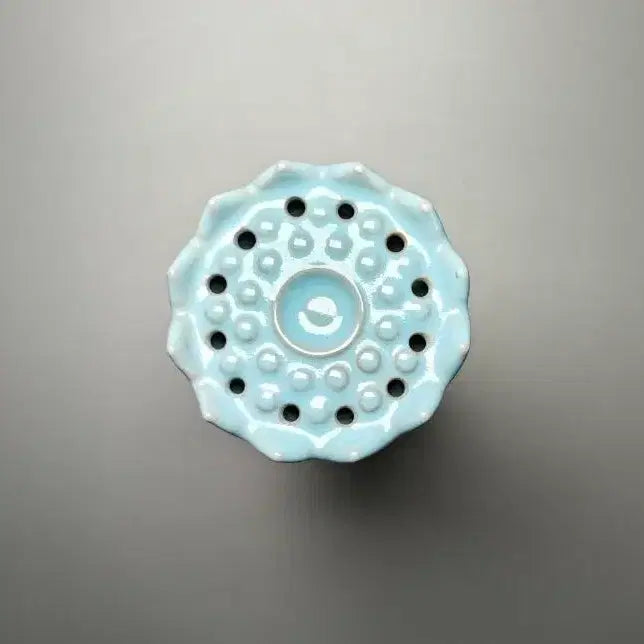 [BUNJANG] Northern Song Dynasty Yaozhou Celadon Dragon Incense Holder / 북송 여요 청자 연판문 용이 향꽂이 중국도자기 골동품 수집품