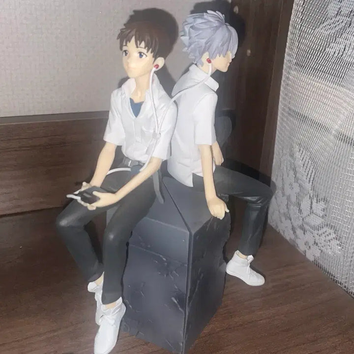 [BUNJANG] Evangelion Shinji &amp; Kaworu Vinetium Figure / 에반게리온 신지 카오루 비네티움 피규어