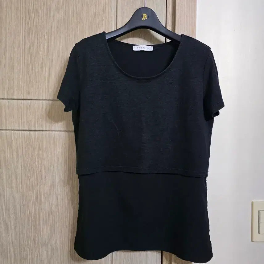 [BUNJANG] Sandro Black Linen Blend T-Shirt / 산드로 티셔츠