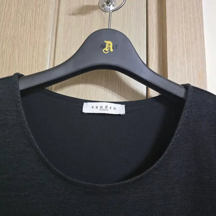 [BUNJANG] Sandro Black Linen Blend T-Shirt / 산드로 티셔츠