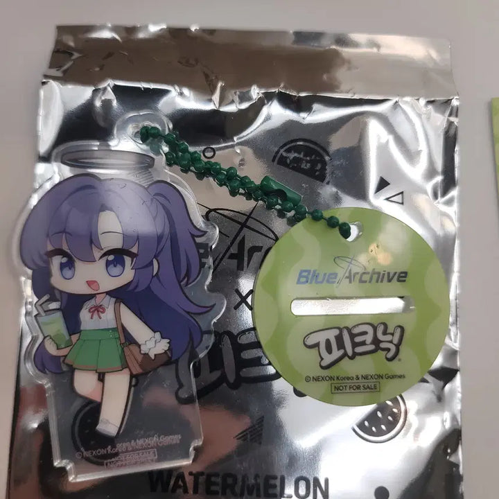 [SOLD OUT] 블루 아카이브 매일유업 피크닉 에이드 유우카 키링,컵,쿠폰 미사용 블아
