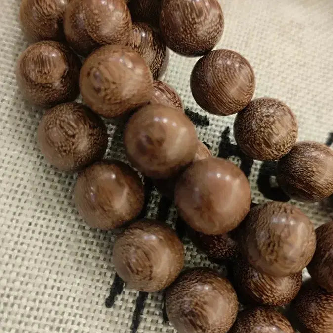 [BUNJANG] Gold Sandalwood Prayer Beads (108 Beads, 10mm) / 금사단목 고밀도 염주 108주 10mm