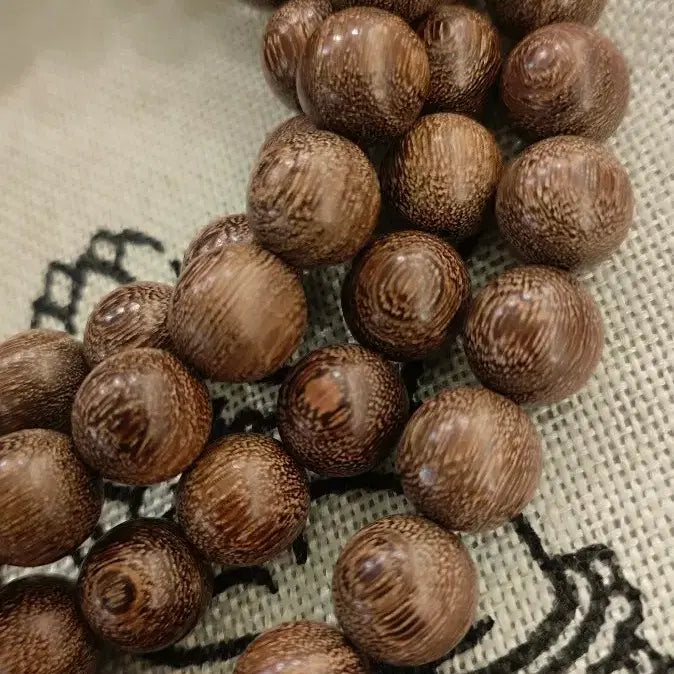 [BUNJANG] Gold Sandalwood Prayer Beads (108 Beads, 10mm) / 금사단목 고밀도 염주 108주 10mm