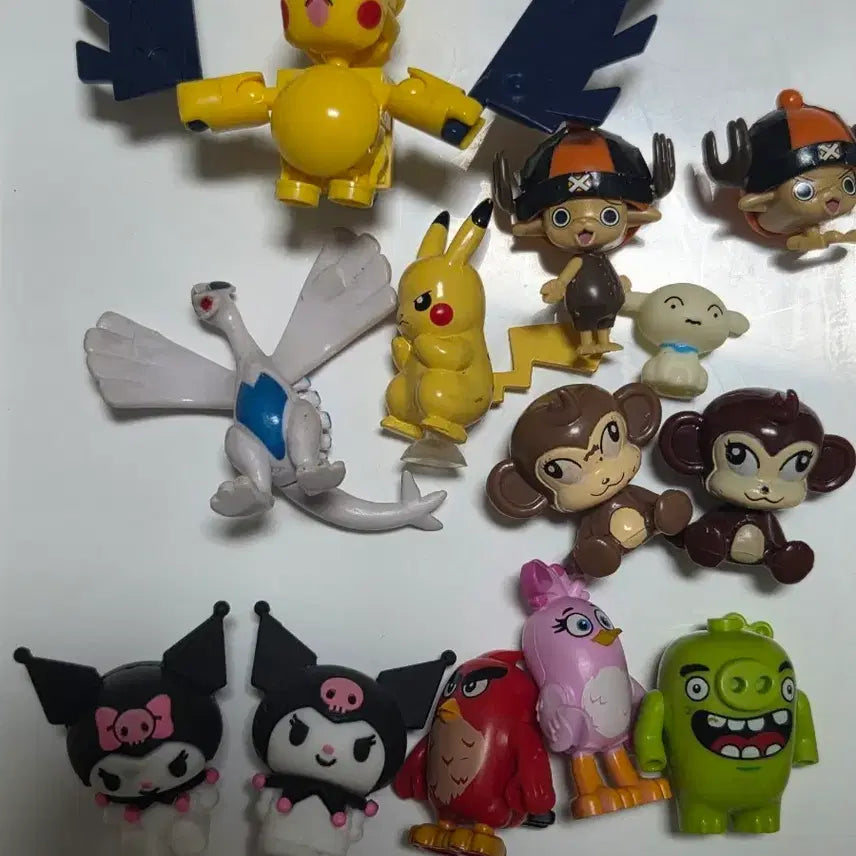 [BUNJANG] Pokemon, One Piece, Angry Birds, Kuromi Character Figure Set / 캐릭터 피규어 세트 (포켓몬, 원피스, 앵그리버드, 쿠로미)