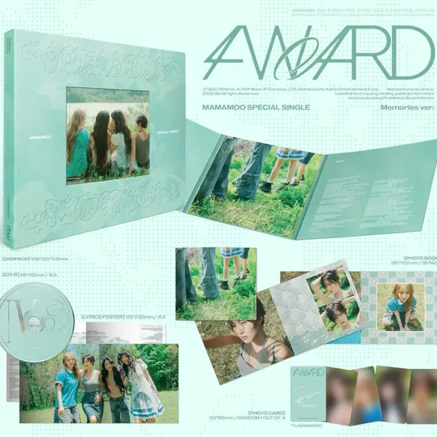 [BUNJANG] Mamamoo Hwasa 4ward Special Single Album + Photocard Set / 세트) 마마무 화사 4ward 스페셜 싱글 앨범 + 포토카드
