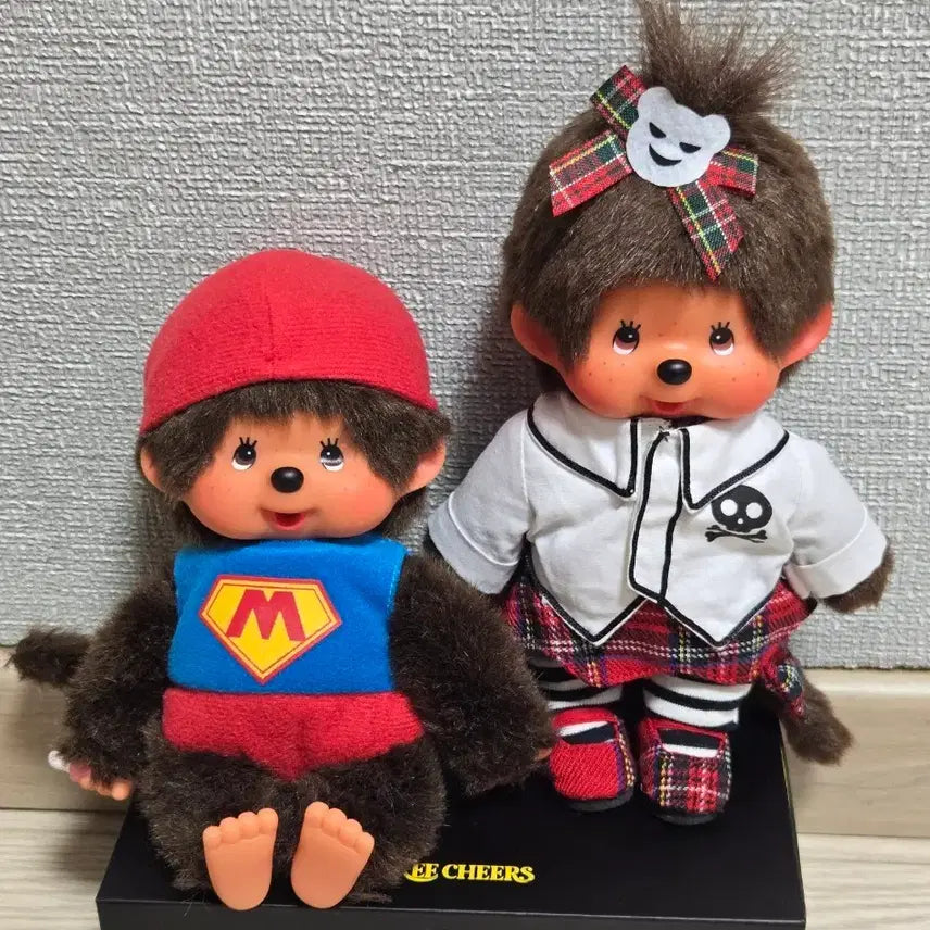 [SOLD OUT] 몬치치 슈퍼맨. 해골체크 패션 여아