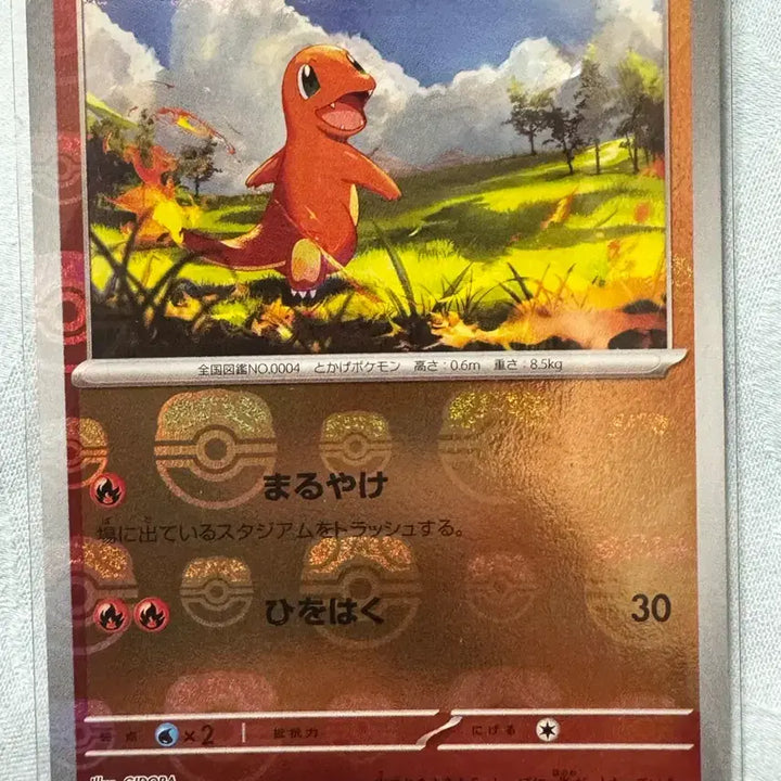 [BUNJANG] Pokemon Card Japanese Master Ball Hologram Charmander SV2A 004/165 / 포켓몬카드 일판 마스터볼 홀로그램 파이리 sv2a 004/165