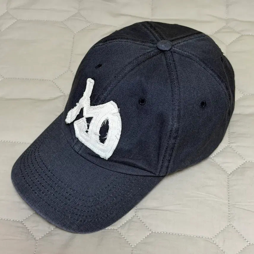 [BUNJANG] Undermycar Appliqué Logo Ball Cap Denim Blue / 언더마이카 아플리케 로고 볼캡 데님 블루