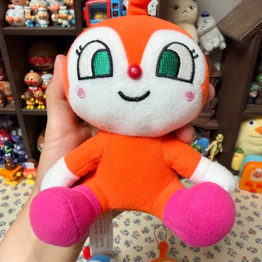 [BUNJANG] Anpanman Doronpa Plush Toy / 호빵맨 짤랑이 딸랑이 인형