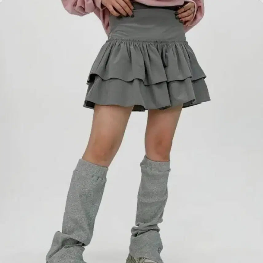 [BUNJANG] Acubi Club Plain Nylon Kankan Skirt / 아쿠비 클럽 플레인 나일론 캉캉 스커트