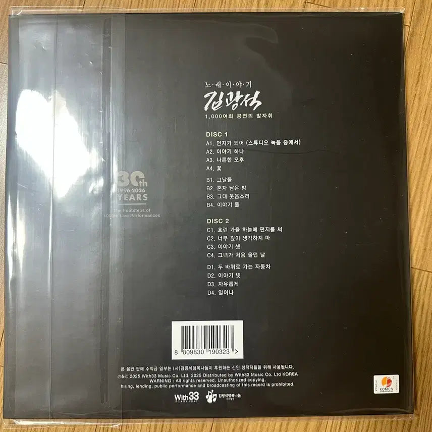 [BUNJANG] Kim Kwang Seok 30th Anniversary LP (Sealed) / 김광석 노래 이야기 30주년 LP 미개봉