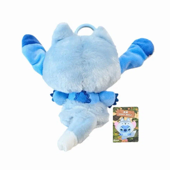 [BUNJANG] Toptoy Stitch Wild Animal Grey Wolf Plush Keyring / 탑토이 스티치 와일드 애니멀 그레이울프 늑대 인형 키링