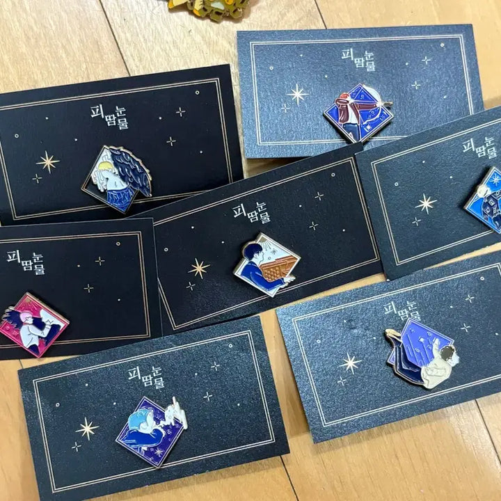 [BUNJANG] BTS (Bangtan Boys) Blood, Sweat &amp; Tears Metal Badge Bundle Set / Bts 방탄소년단 비공굿 피땀눈물 금속뱃지 메탈뱃지 7인 세트 일괄