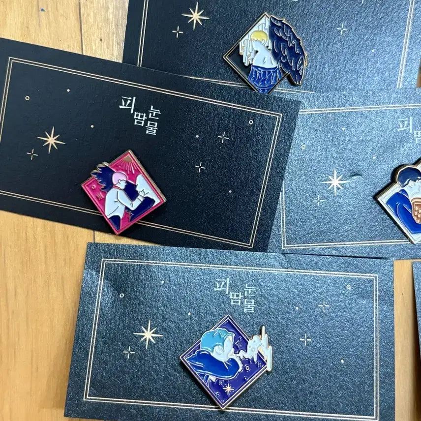 [BUNJANG] BTS (Bangtan Boys) Blood, Sweat &amp; Tears Metal Badge Bundle Set / Bts 방탄소년단 비공굿 피땀눈물 금속뱃지 메탈뱃지 7인 세트 일괄