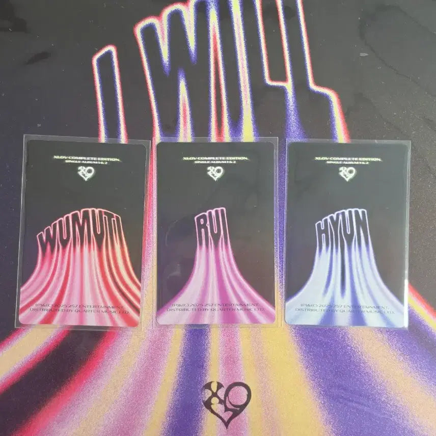 [BUNJANG] Xlove I Will LP Bundle Set with 3 Photocards / 엑스러브 I Will LP/포카3장 일괄