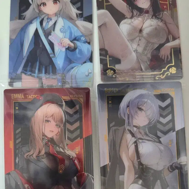 [BUNJANG] Niki Wafer Card Vol. 5 Bundle Set (Soline, Mihara, Emma, Breed) / 니케 웨하스 5탄 일괄 (솔린 미하라 엠마 브리드)